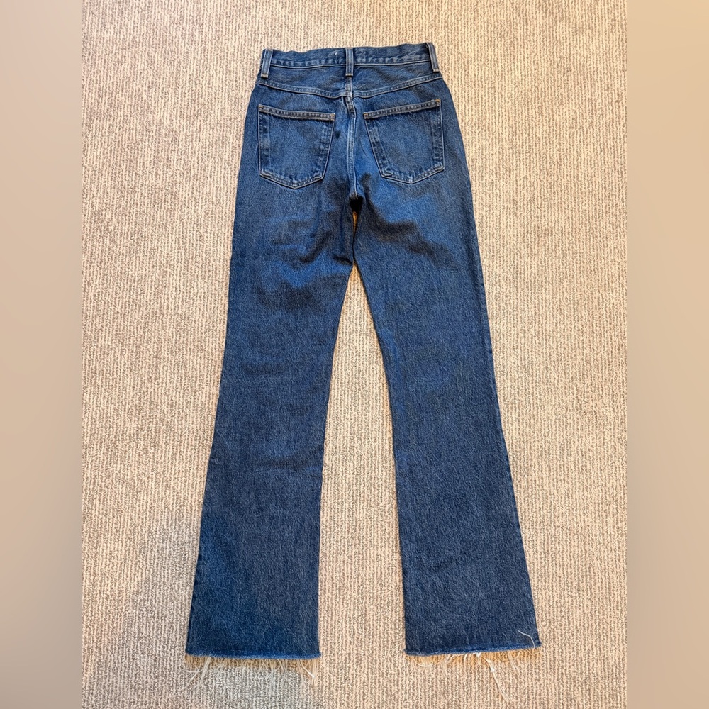 Agolde Leena High Rise Baby Flare Jeans size 24 in Placebo - Picture 2 of 13